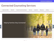 Tablet Screenshot of connectedcounselingservices.org